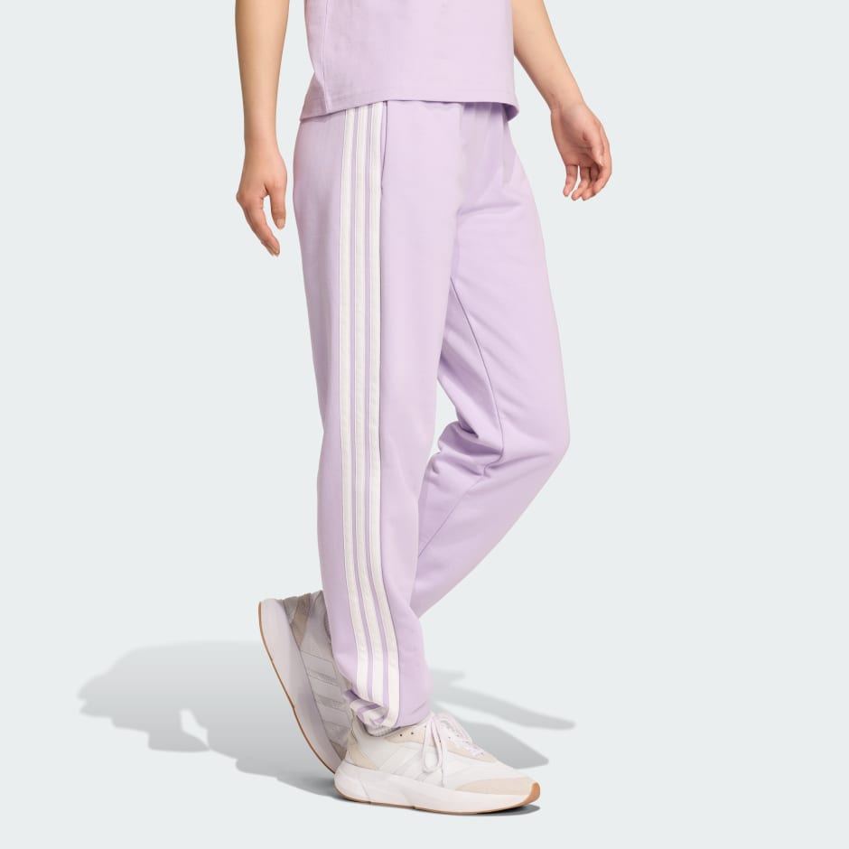 Essentials 3-Stripes French Terry Cuffed Pants