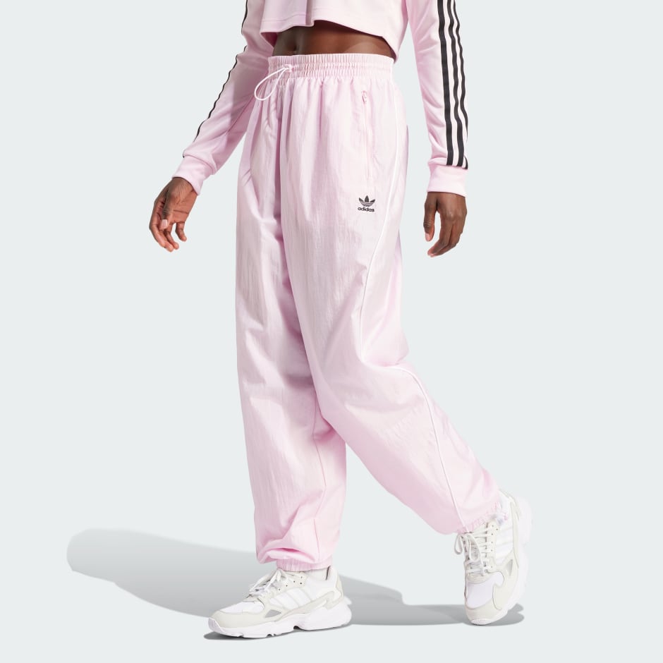 Women's Clothing - Loose Parachute Pants - Pink