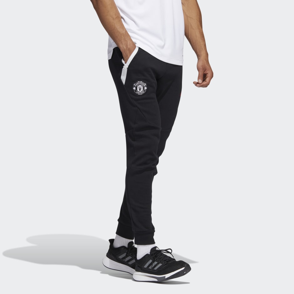 adidas Manchester United Icon Woven Pants - Black