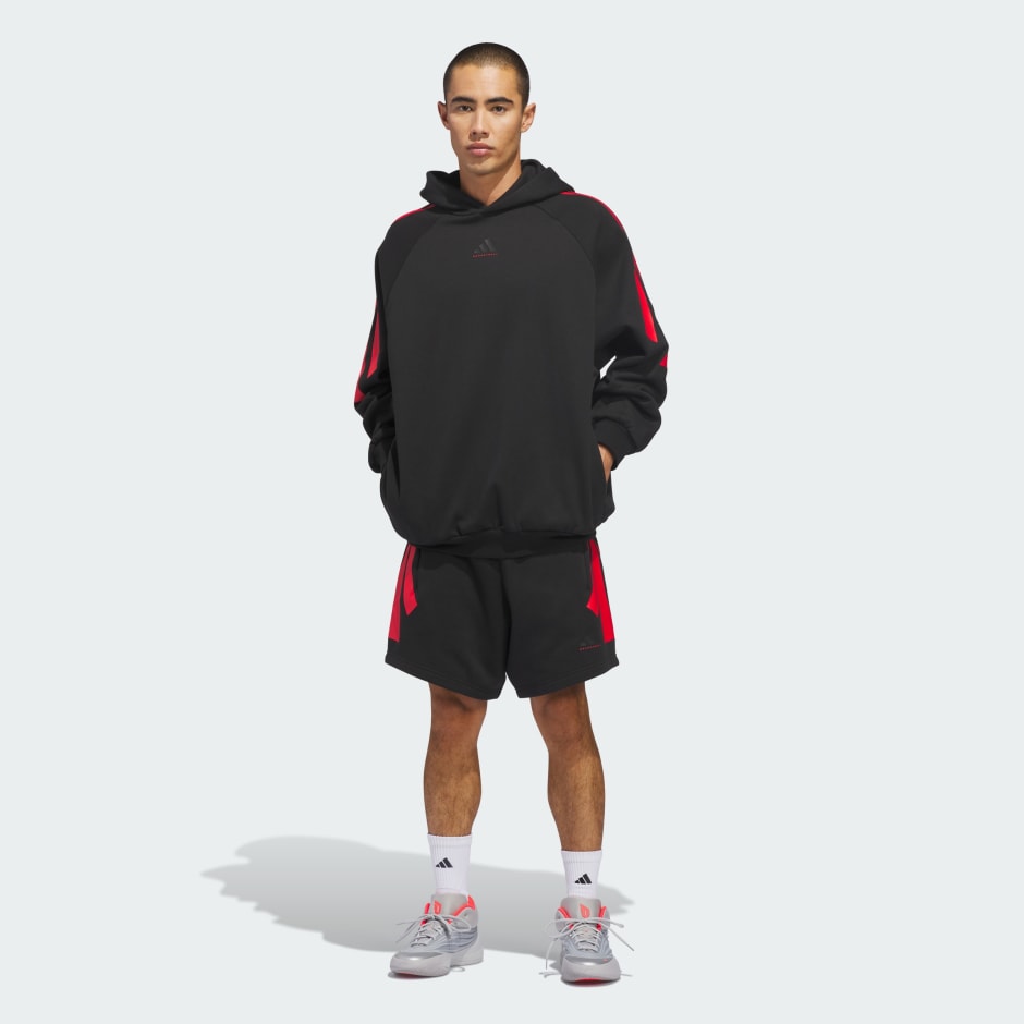 adidas Basketball 3-Stripes Fleece Hoodie (Gender Neutral)