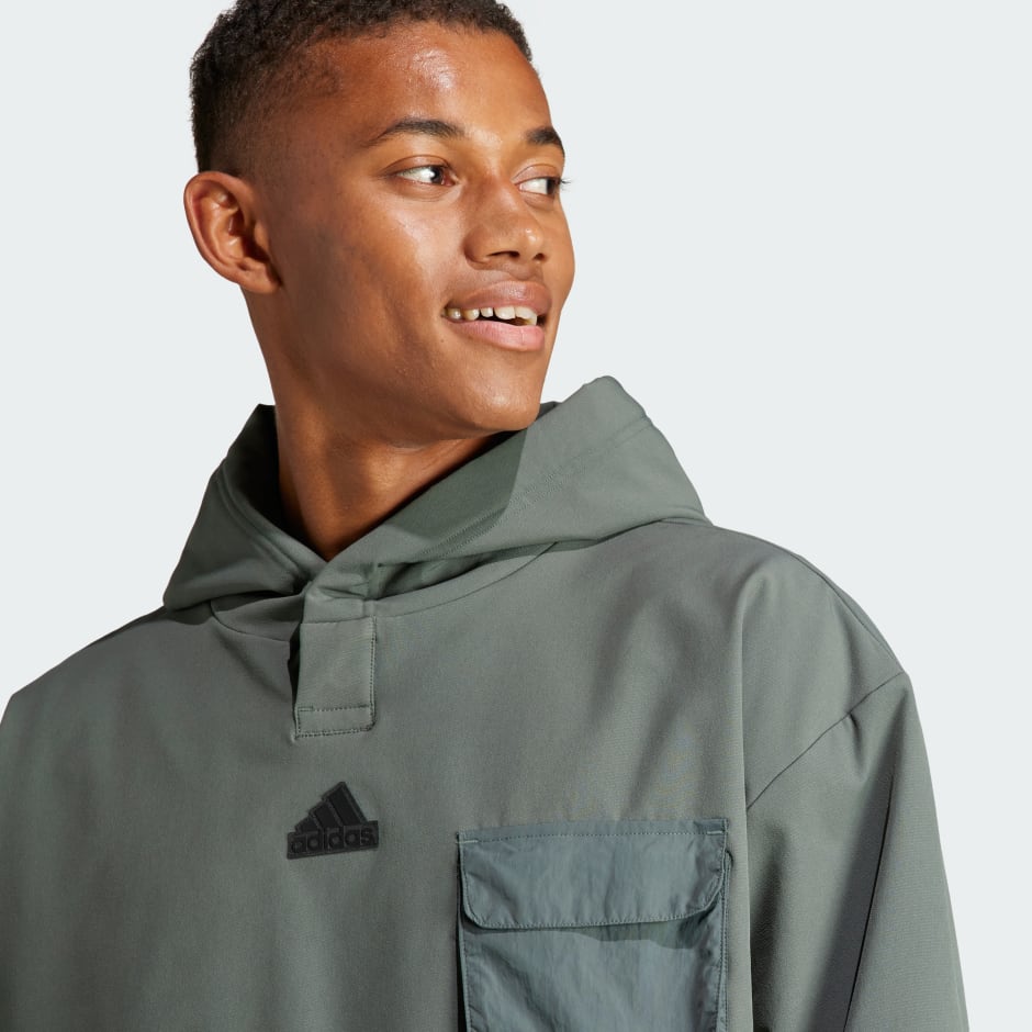 Men's Clothing - City Escape Premium Hoodie - Grey | adidas Saudi Arabia