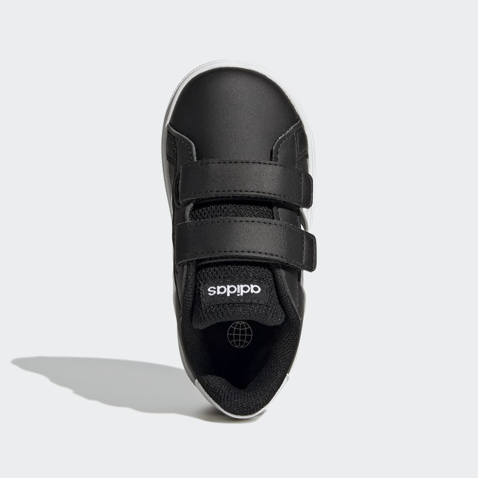 adidas Grand Court Lifestyle Hook and Loop Shoes - Black | adidas UAE