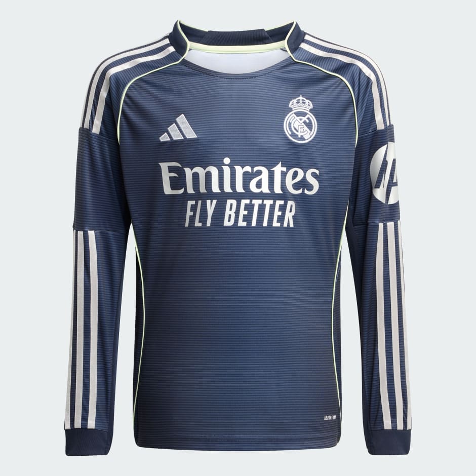 Tricou cu m&acirc;necă lungă Real Madrid 25/26 pentru meciuri &icirc;n deplasare