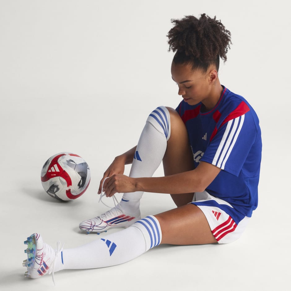 Ghete de fotbal pentru teren ferm sau gazon artificial F50 SPARKFUSION ELITE Mid-Cut, de damă