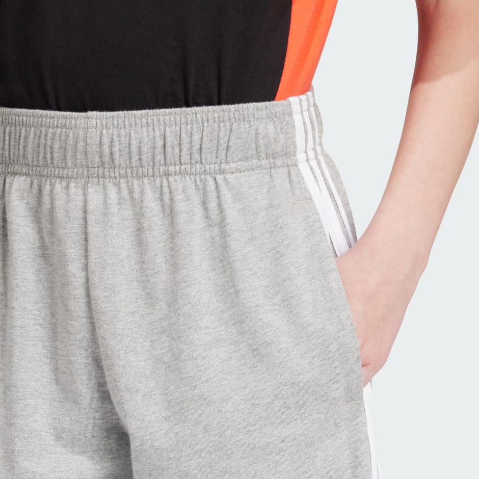 Essentials 3-Stripes Knit Shorts