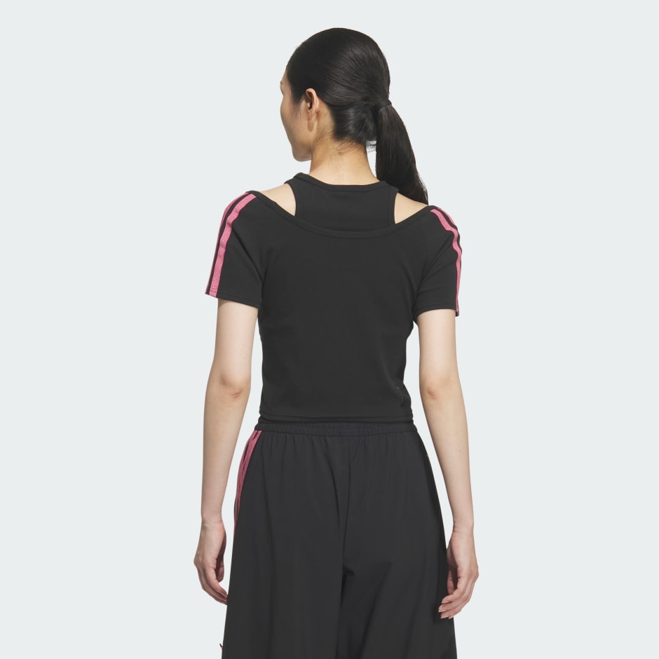 DANCE 雙層領口迷你 T 裇