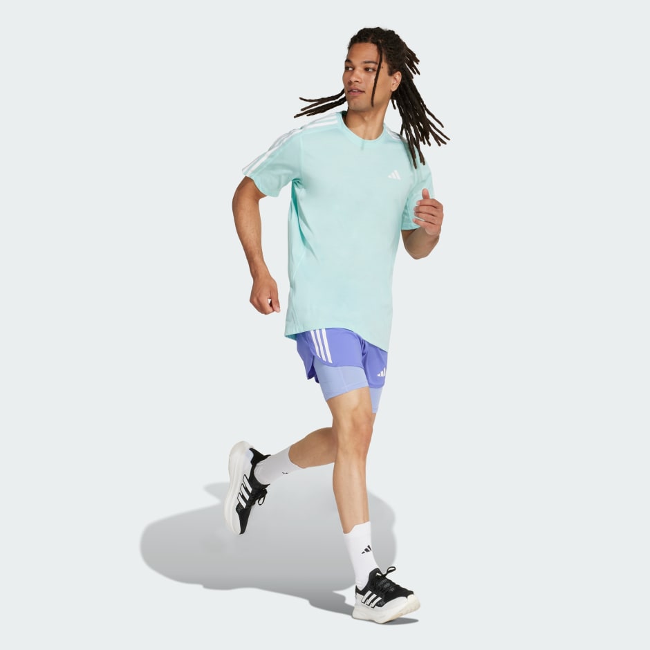 Own the Run 3-Stripes 2-in-1 Shorts