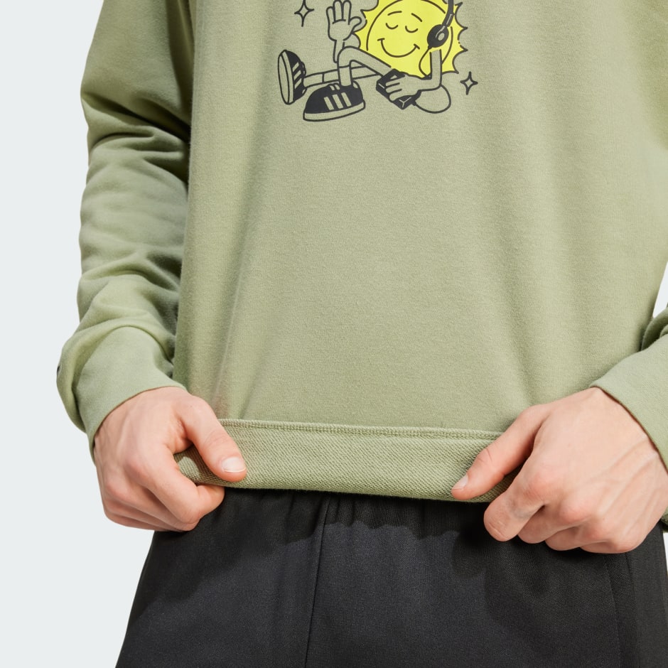 Positivity Graphic Crew Sweatshirt