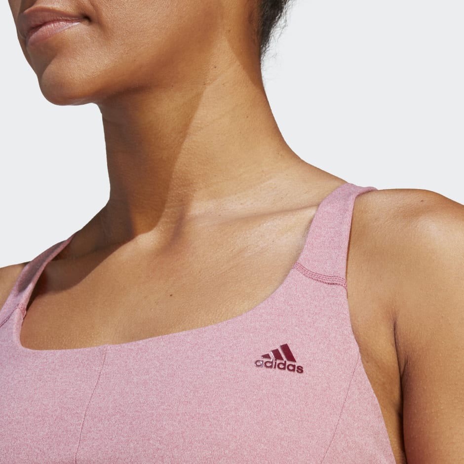 adidas Womens CoreFlow Medium-Support Bra Silver Green MAC : :  Clothing, Shoes & Accessories