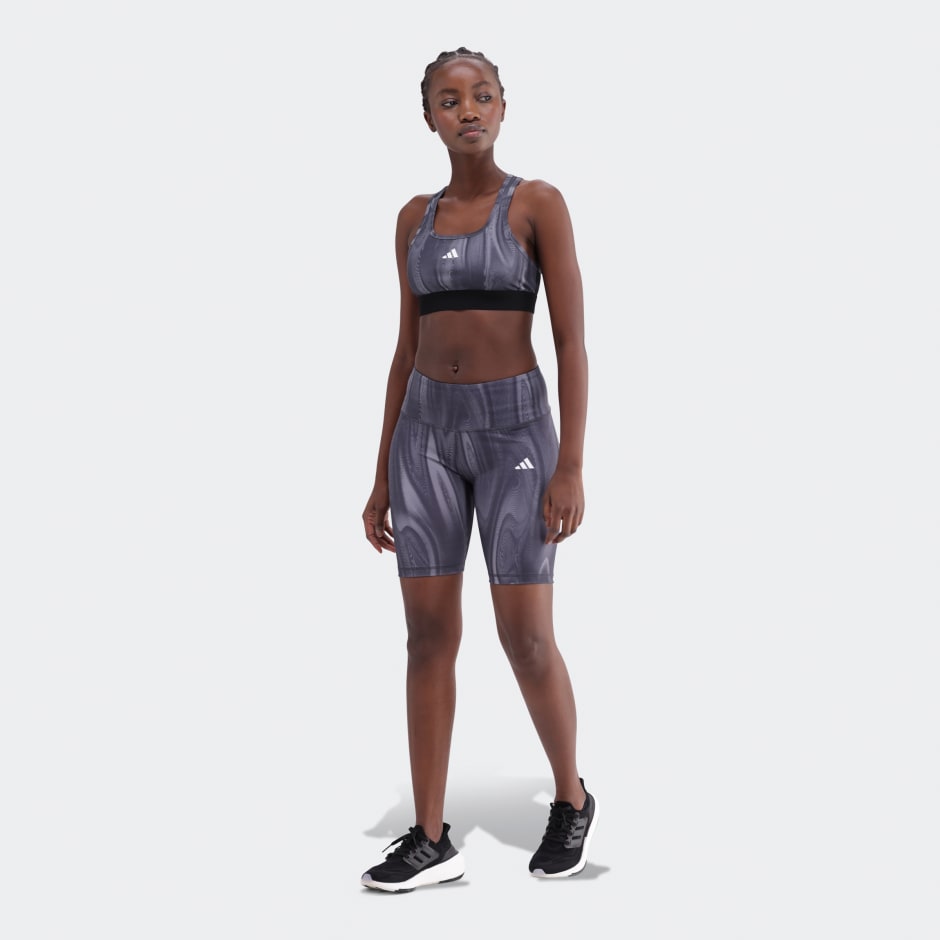 Training Essentials 3-Stripes High-Waisted Short Leggings