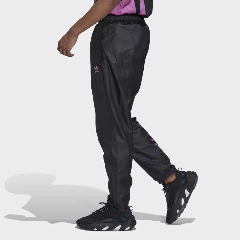 Plastic store track pants