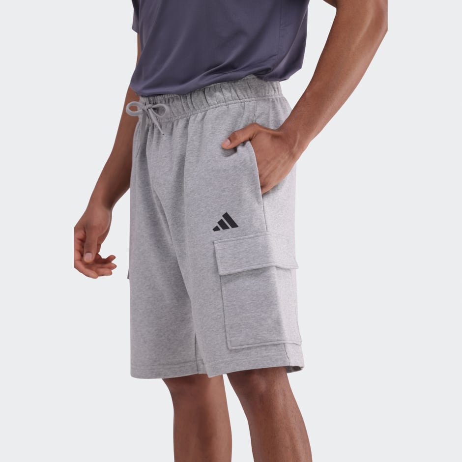 Essentials Feel Cozy French Terry Cargo Shorts