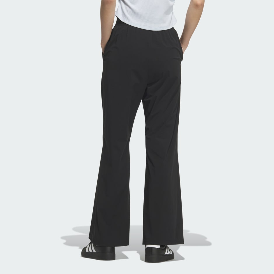 PANTALONI ȚESUȚI CU CRACI EVAZAȚI