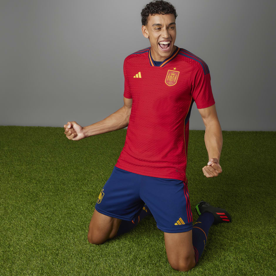 Spain 22 Home Authentic Jersey