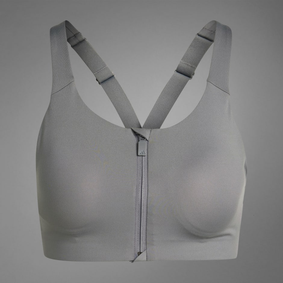 MANDDI Womens Zip Front Sports Bra Wireless Qatar