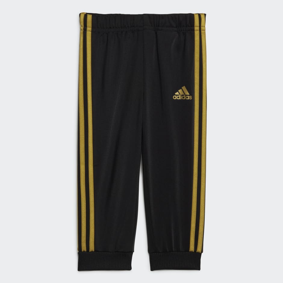 adidas Essentials Shiny Hooded Track Suit - Black | adidas UAE