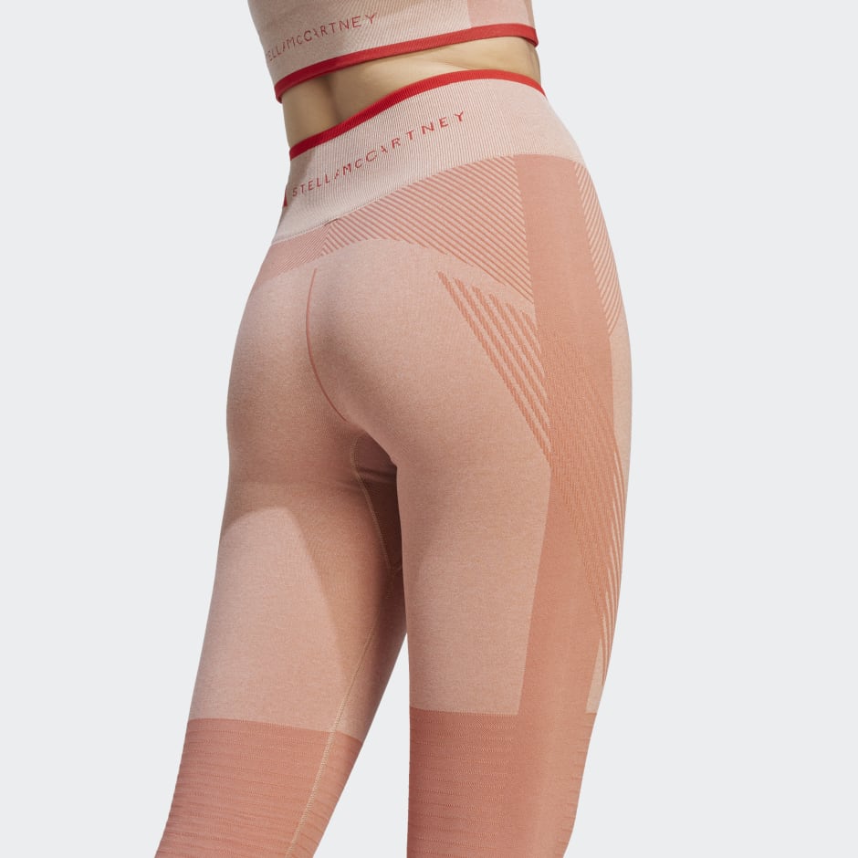 TrueStrength high-rise leggings in pink - Adidas By Stella Mc Cartney