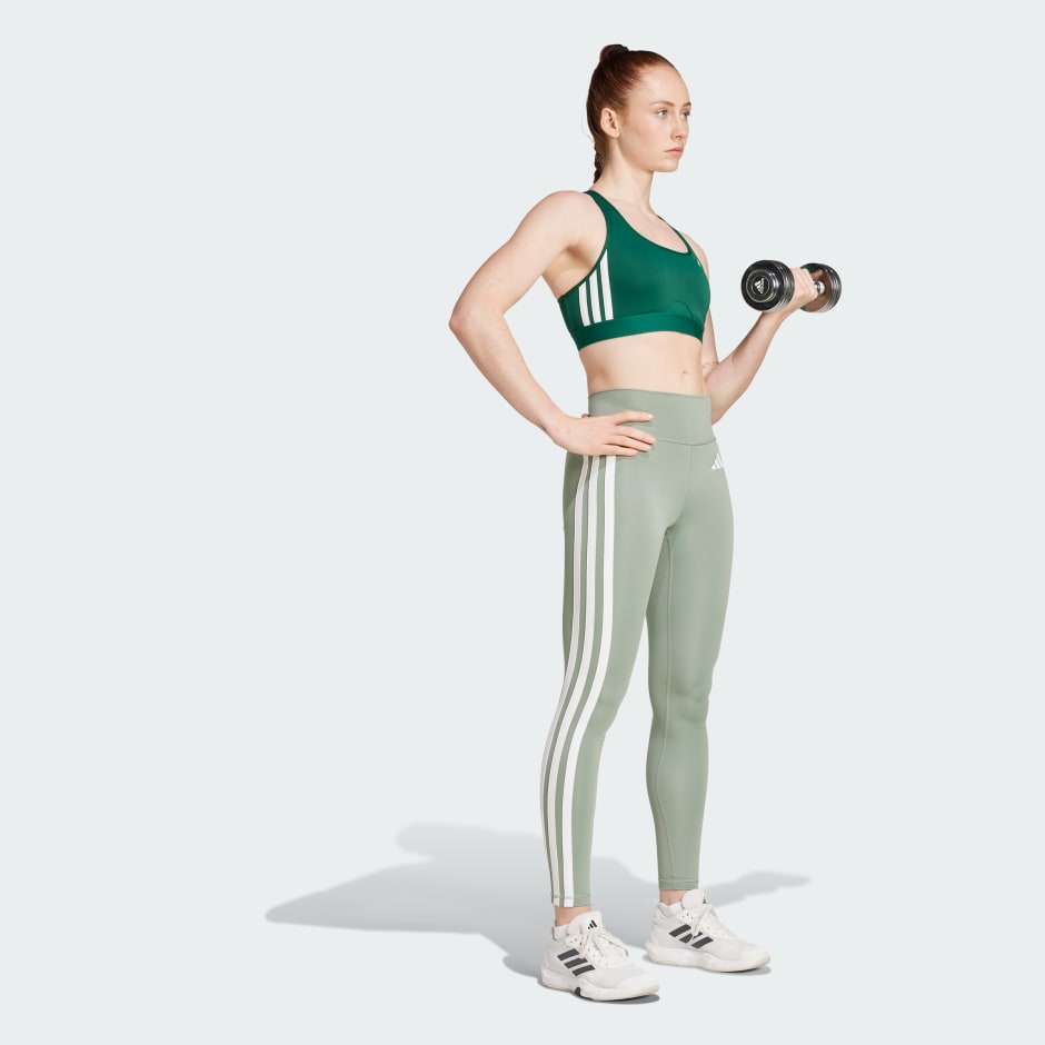 Powerreact Train Medium-Support 3-Stripes Bra