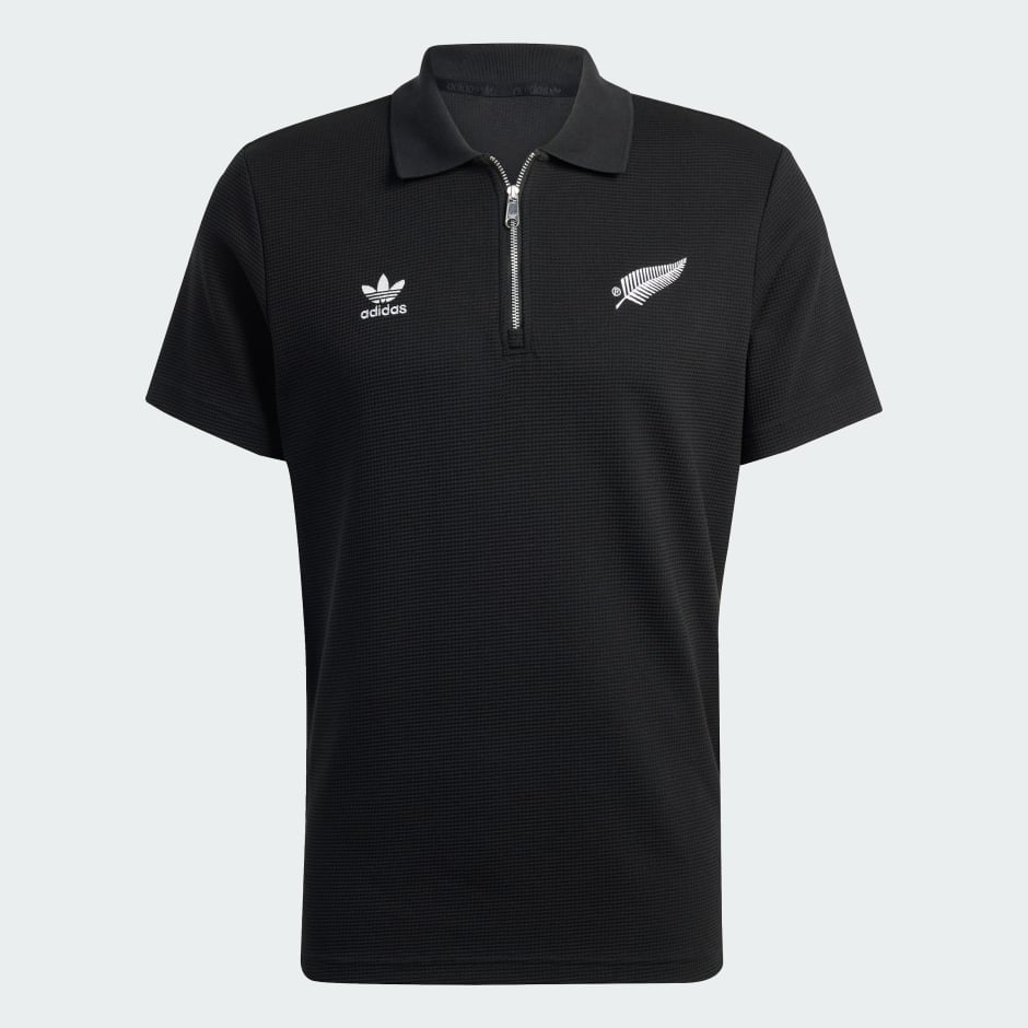 All Blacks Essentials Waffle Polo Shirt