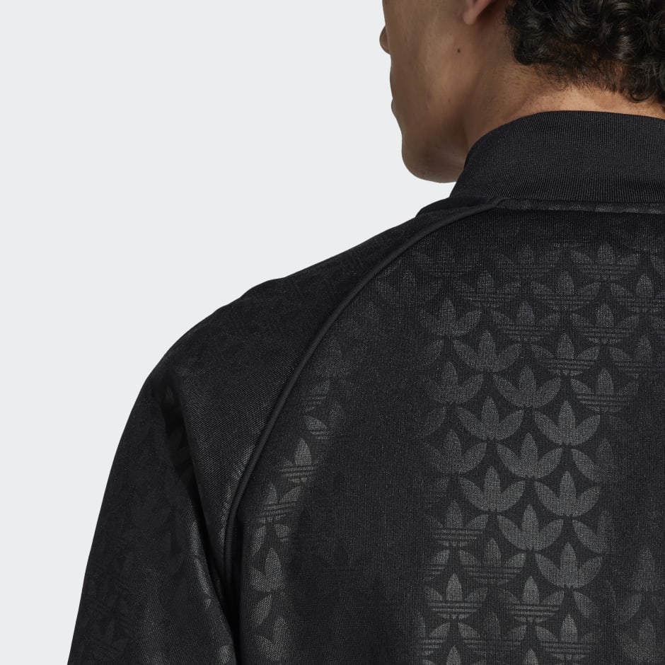 Adidas Trefoil Monogram SST Track Jacket Black 2XS Womens