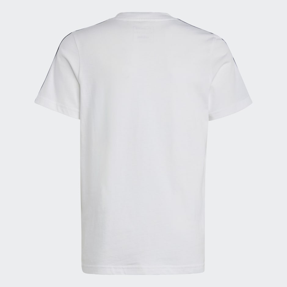 adidas Essentials 3-Stripes Cotton Tee - White | adidas UAE