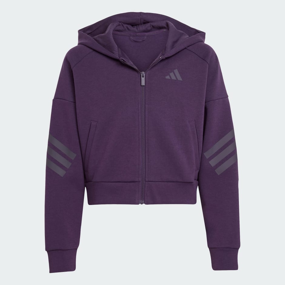 Veste de surv&ecirc;tement zipp&eacute;e &agrave; capuche 3 bandes Future Icons Enfants