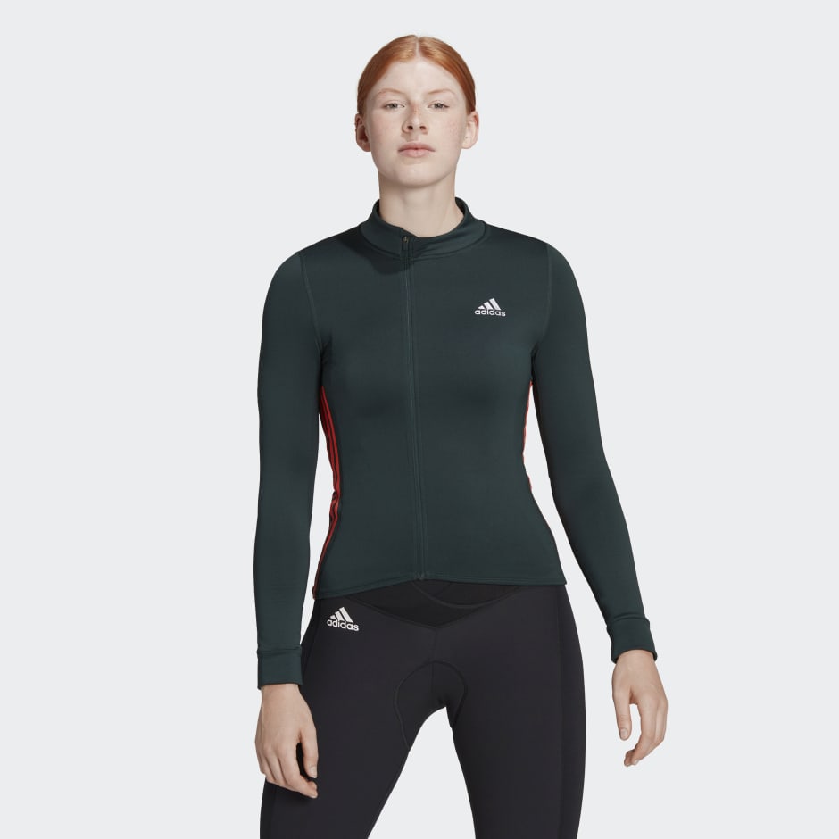 Women's Clothing The COLD.RDY Long Cycling Jersey - Green | adidas Qatar