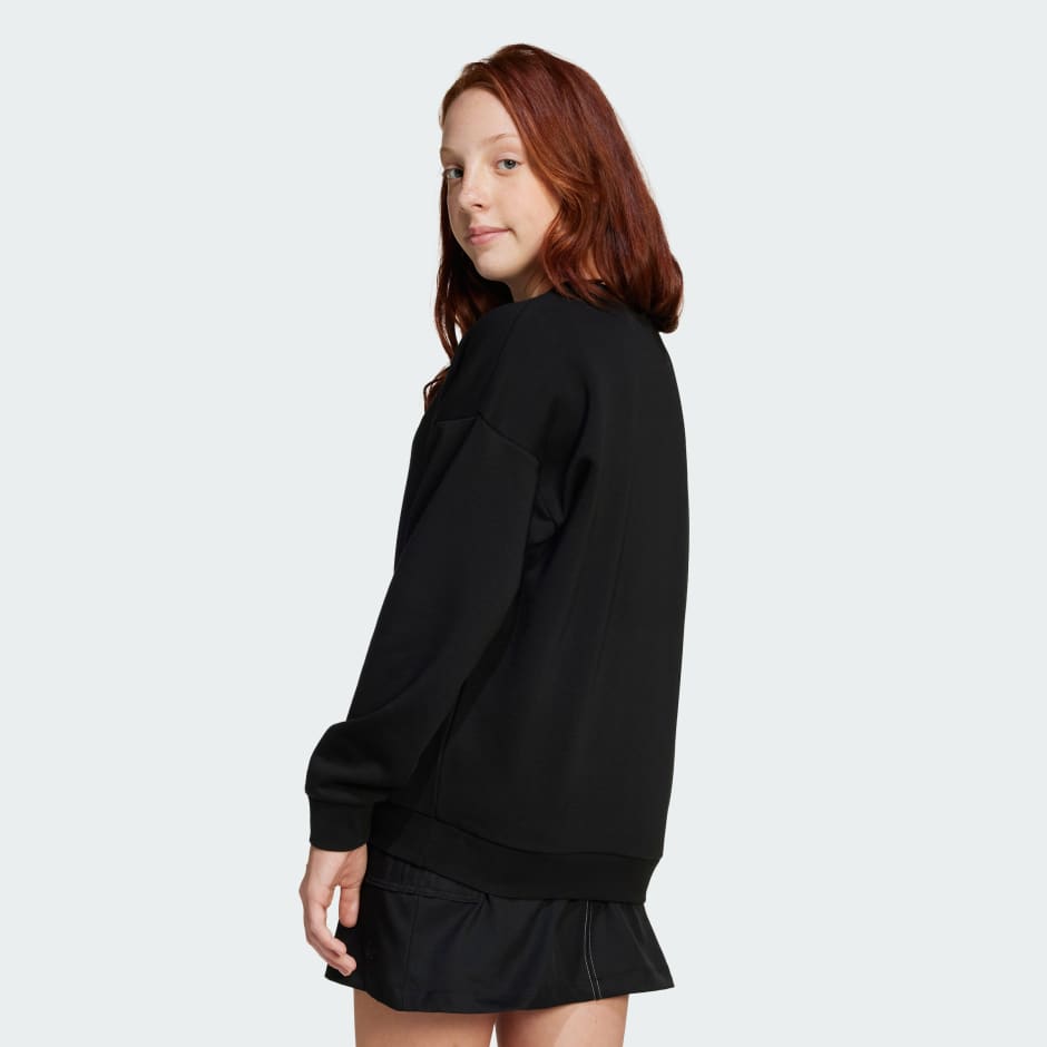 Bluză cu croială relaxată cu guler rotund pentru copii
