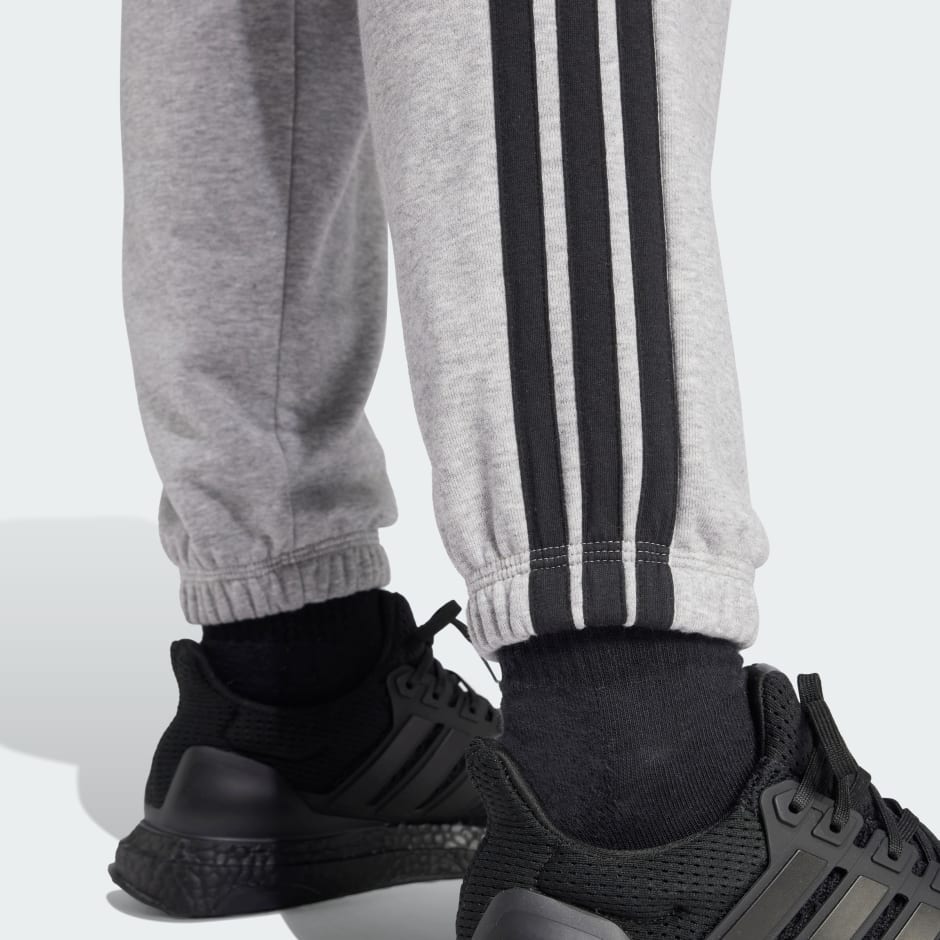 Essentials 3-Stripes French Terry Cuffed Pants