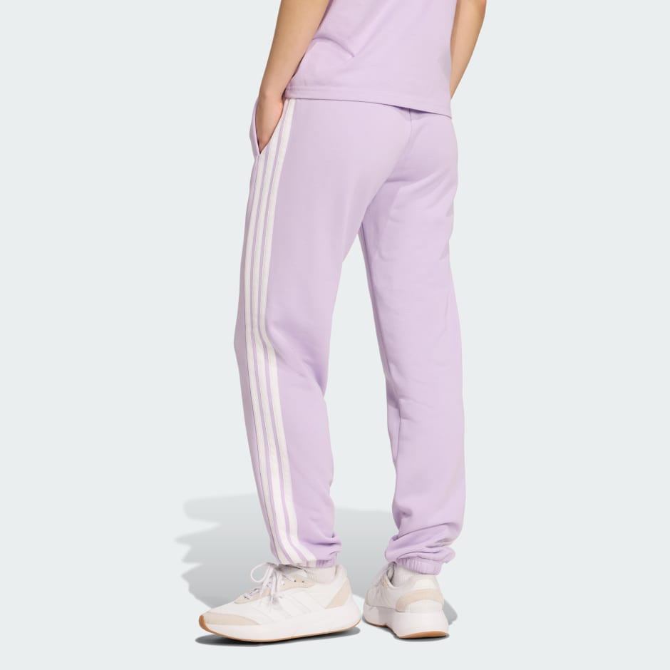 Essentials 3-Stripes French Terry Cuffed Pants
