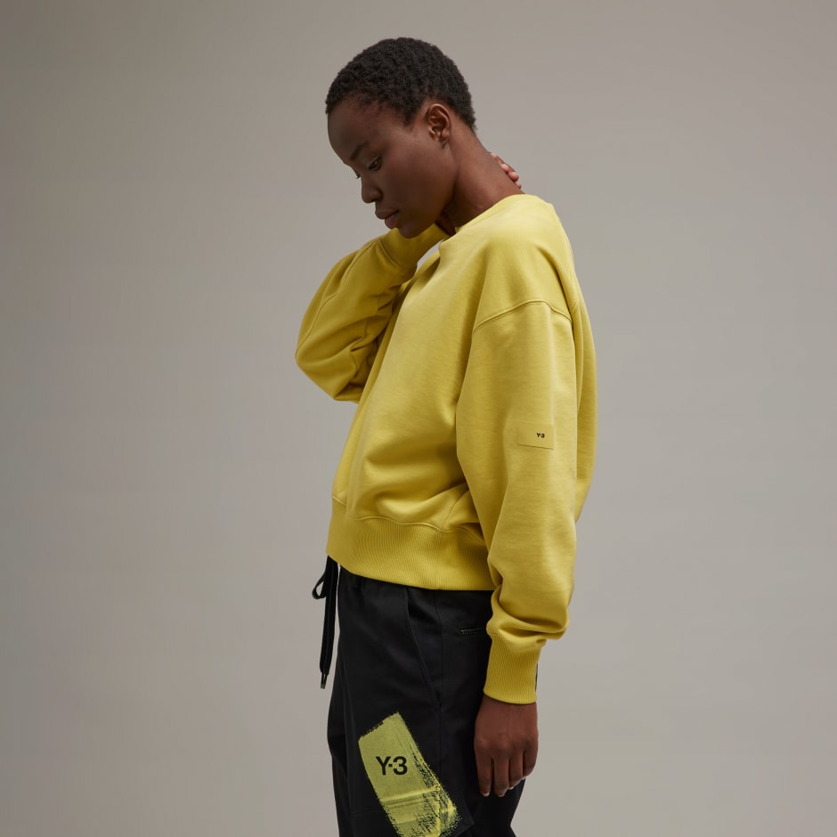 Y-3 Organic Cotton Terry Boxy Crew Sweater