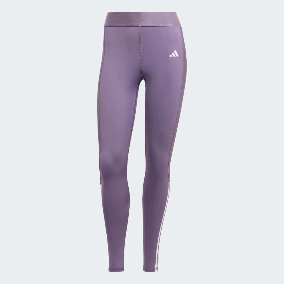 Buy Adidas Originals women sportswear fit brand logo leggings purple Online