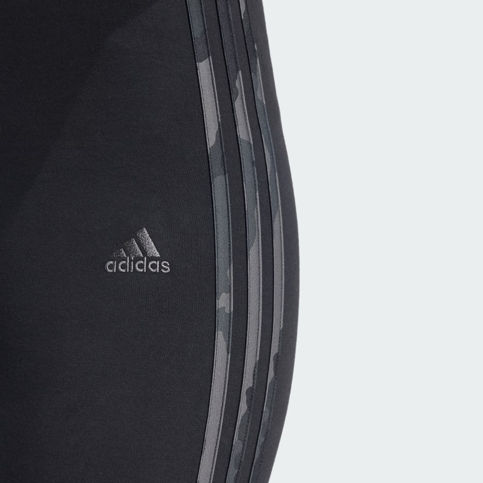 Essentials 3-Stripes Camo Print 7/8 Length Leggings