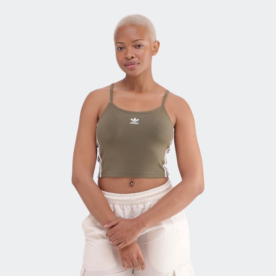Adicolor 3-Stripes Crop Long-Sleeve Top