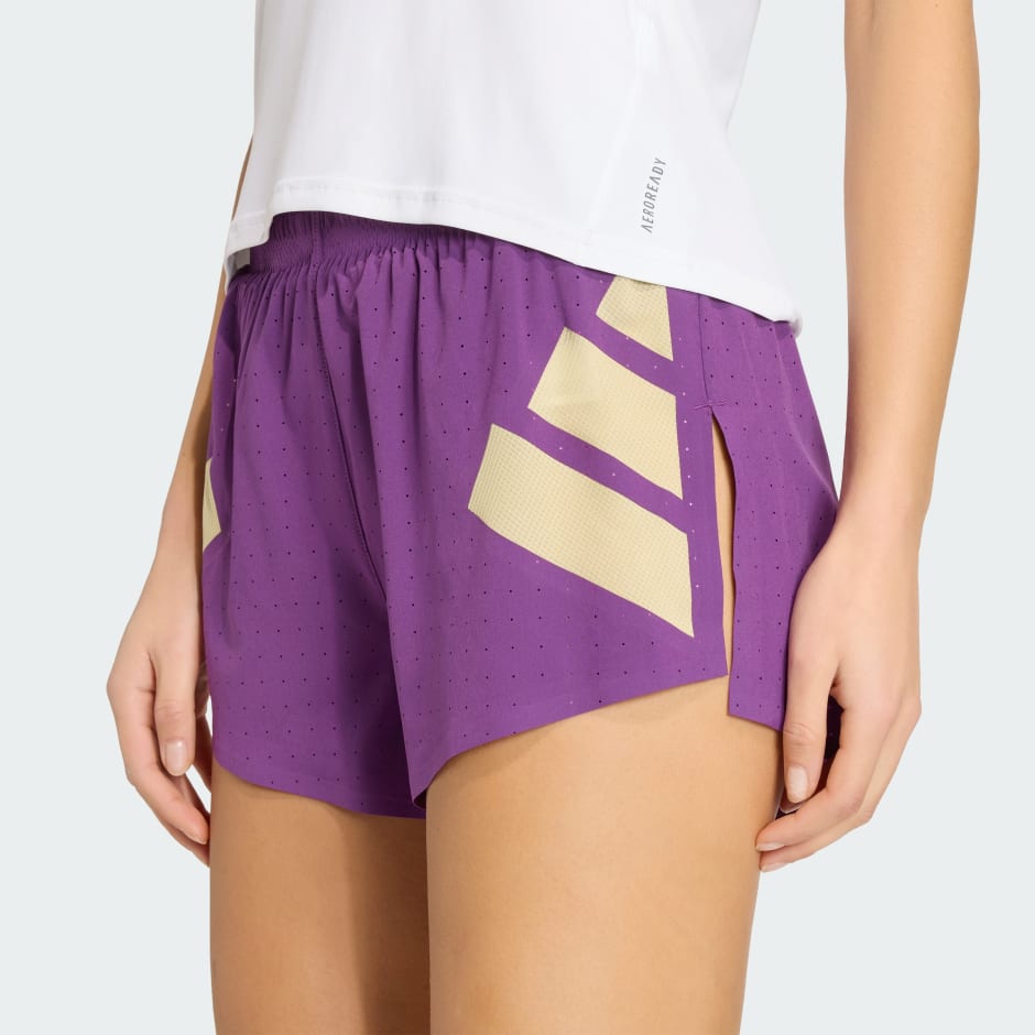 Pantaloni scurți Adizero Road to Records cu fante