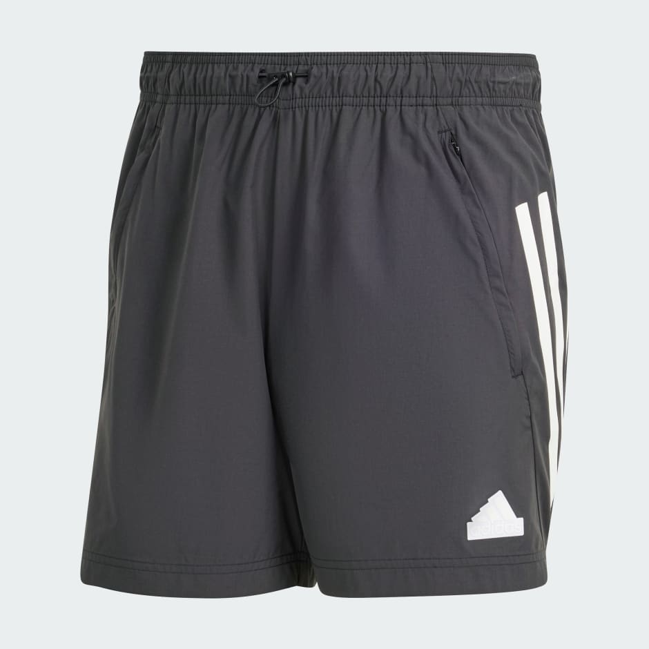 adidas Future Icons 3-Stripes Woven Shorts - Black | adidas UAE