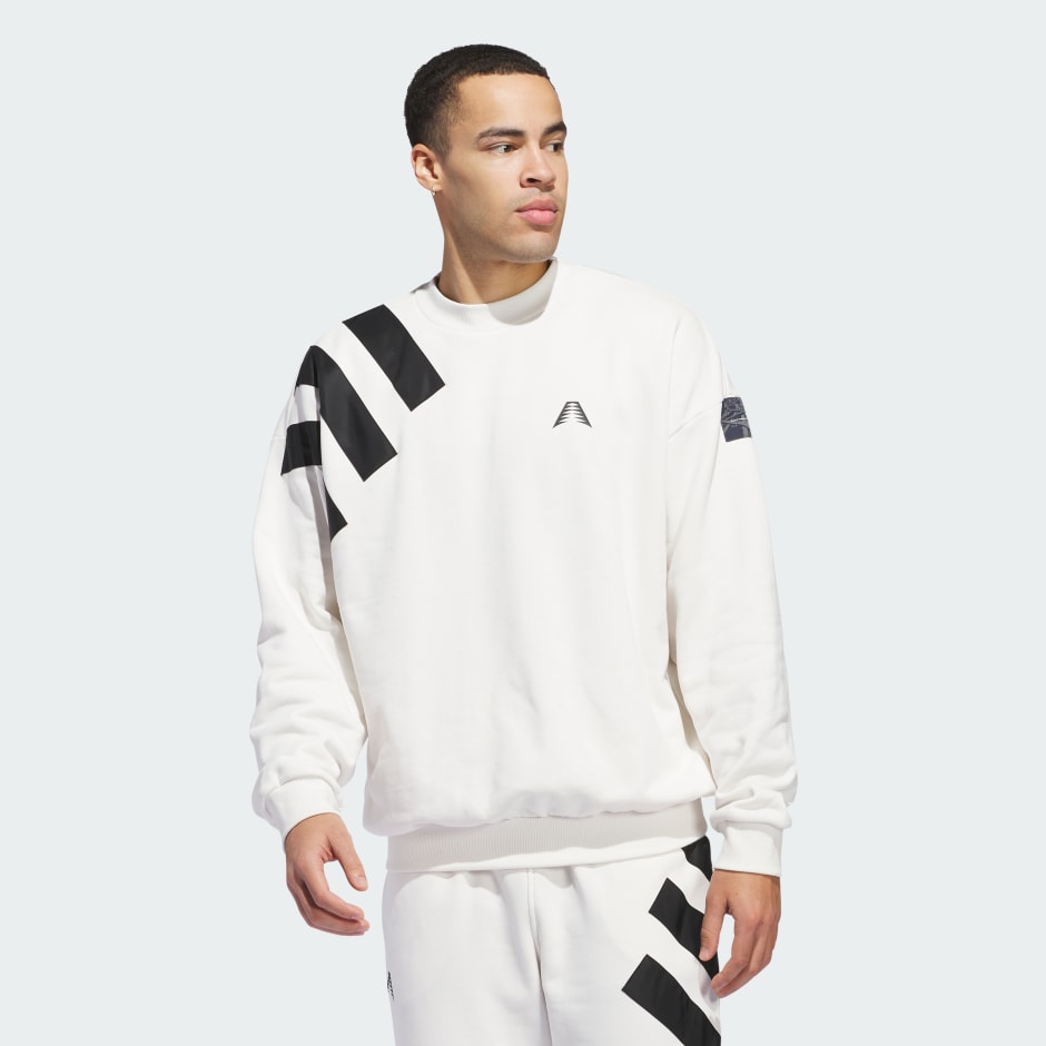 Adidas white shop sweater mens