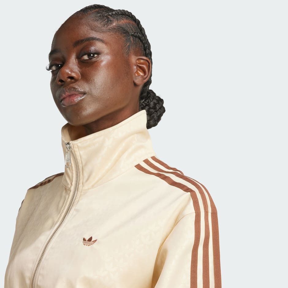Fashion Monogram Satin Firebird Track Top