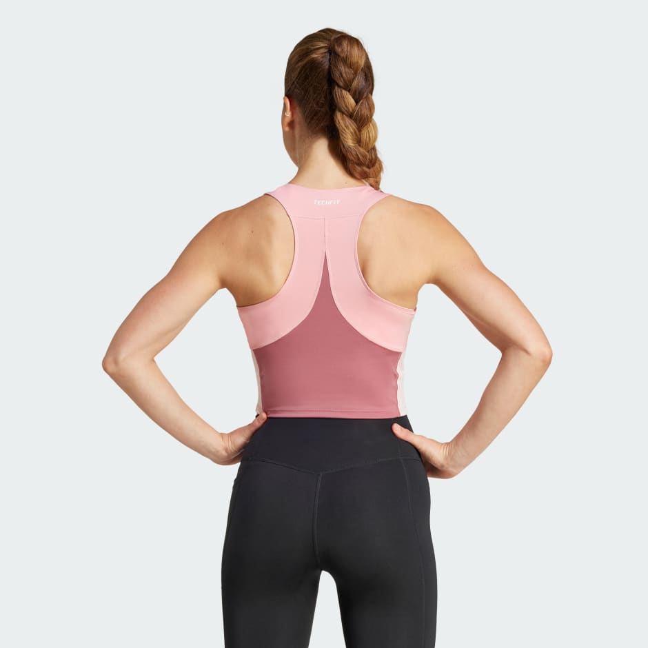 TECHFIT Colorblock Training Crop Tank Top