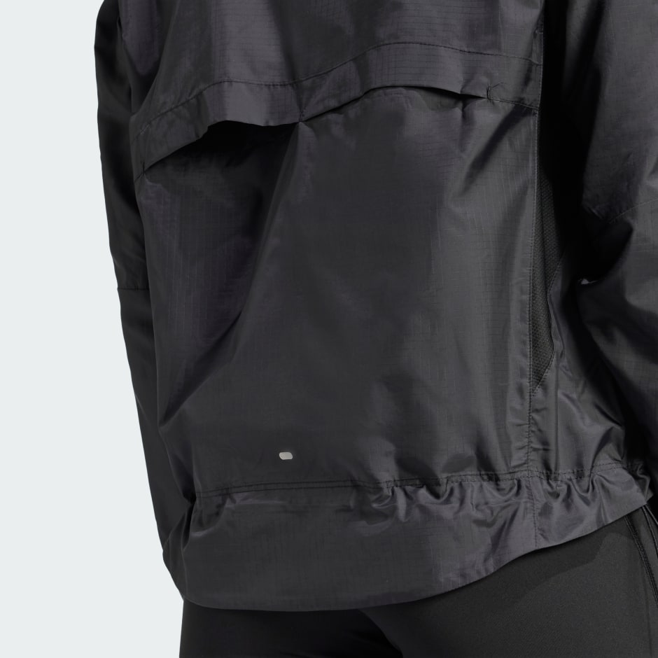 Jachetă pliabilă Own the Run cu 3 dungi