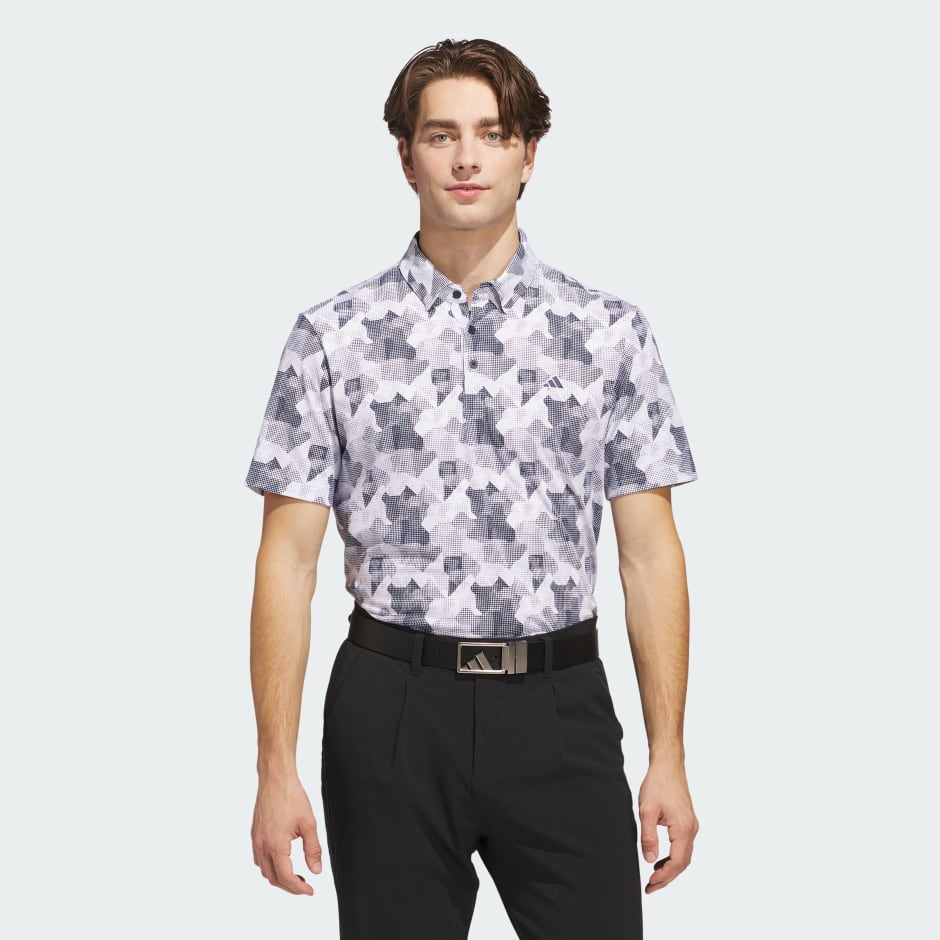 Clothing - Go-To Printed Polo Shirt - White | adidas Oman