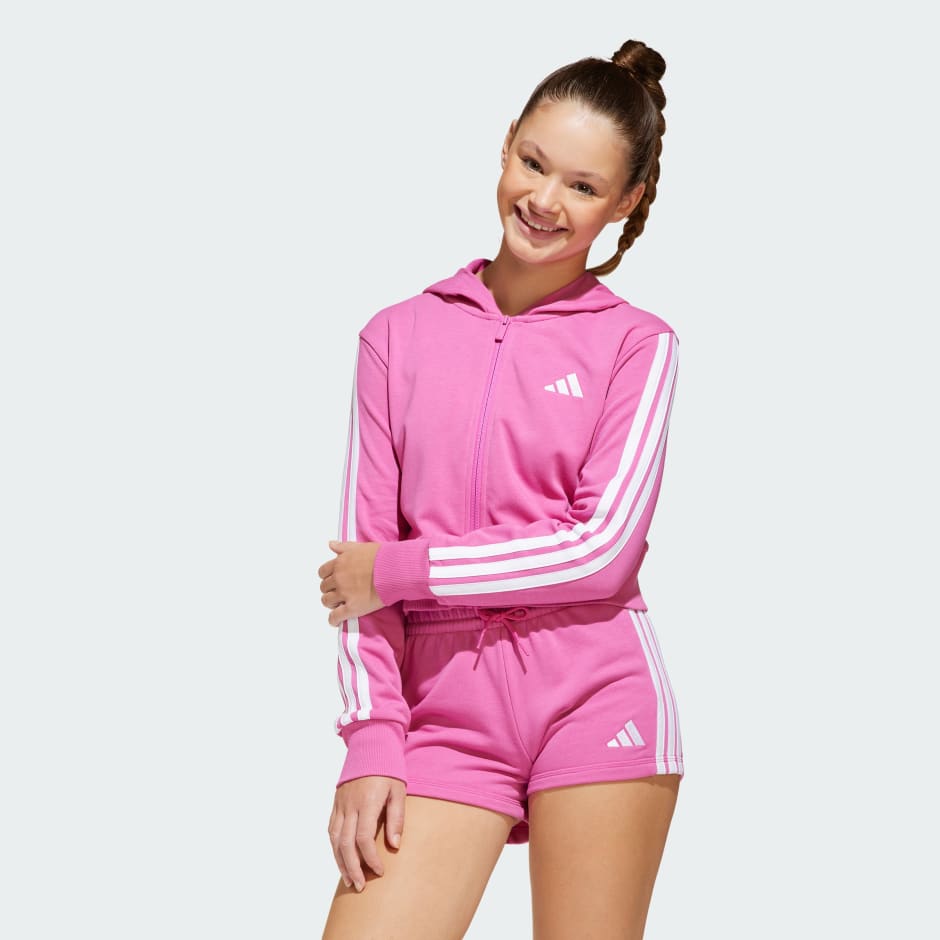 جاكيت بقبعة للفتيات Essentials