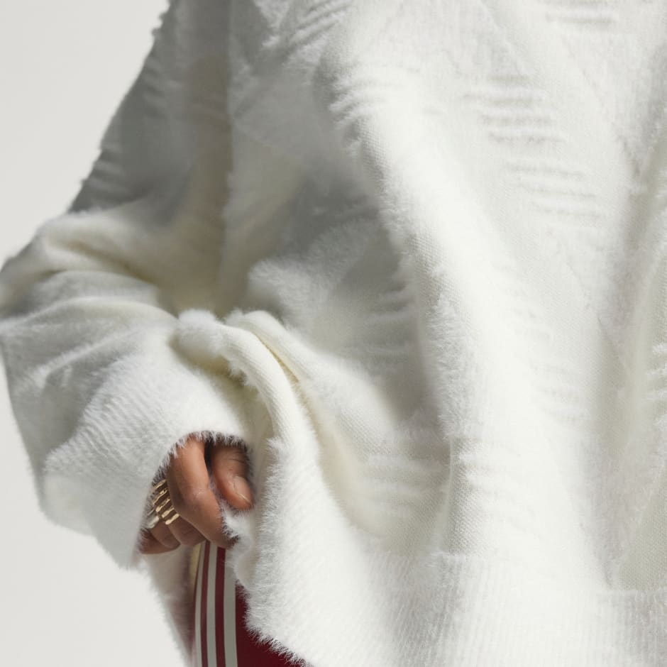 PULOVER TRICOTAT CU FERMOAR PE JUMĂTATE