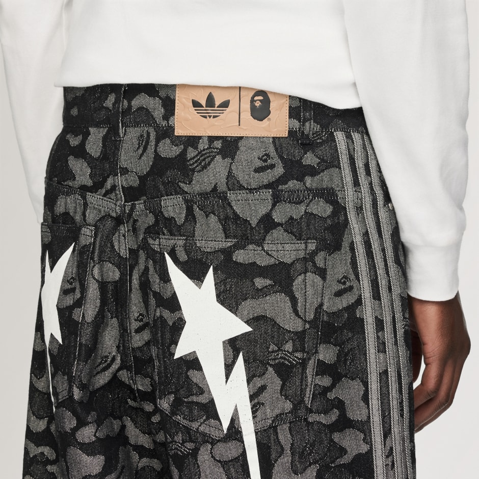 SHARK DENIM JORTS BAPE