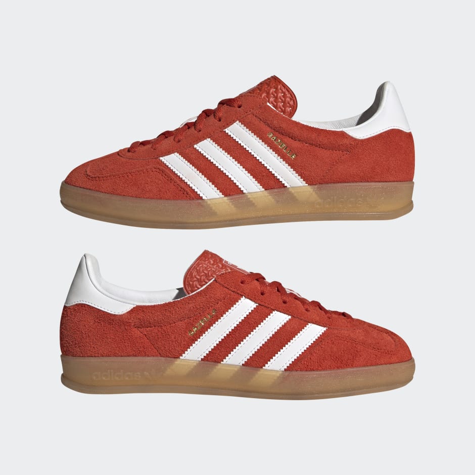 Orange adidas cheap gazelle womens