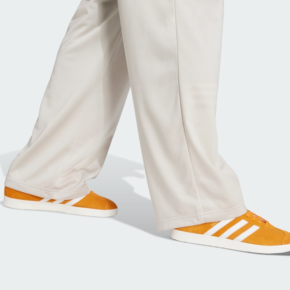 Clothing - Varsity Open Hem Loose Pants - Beige | adidas Oman