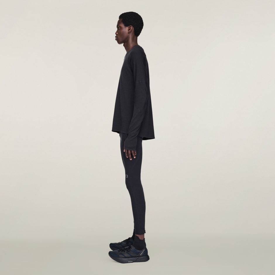 Tricou de alergare Y-3, cu m&acirc;necă lungă