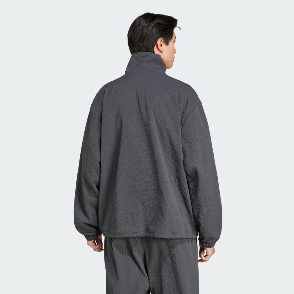 Fashion Seersucker Firebird Track Top