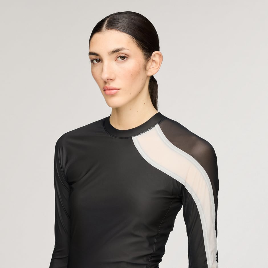 TRICOU CU M&Acirc;NECĂ LUNGĂ Y-3 MESH FITTED