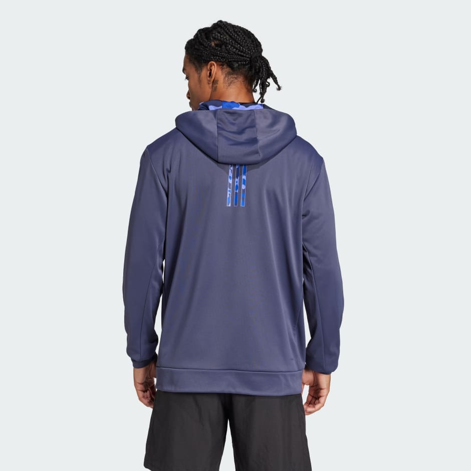 جاكيت بقبعة Train Essentials Camo